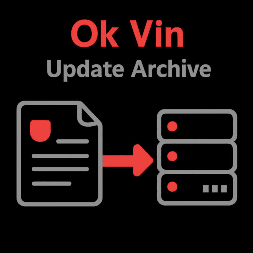 Illustration of the Ok Vin Update Archive process