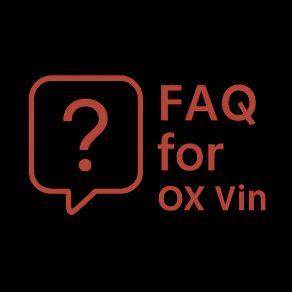 Icon representing the FAQ for Ok Vin application.