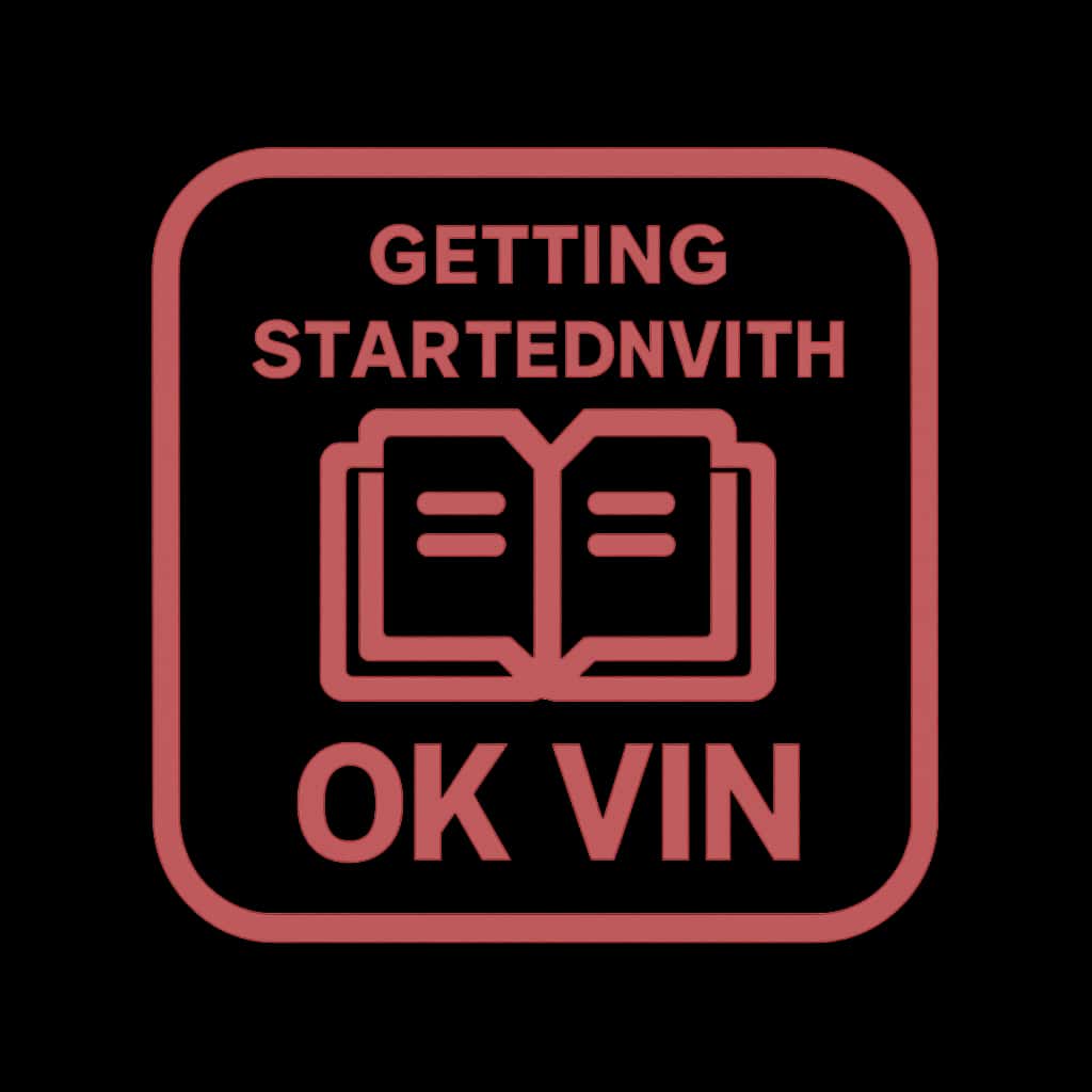An icon representing the guide for Getting Started with Ok Vin.