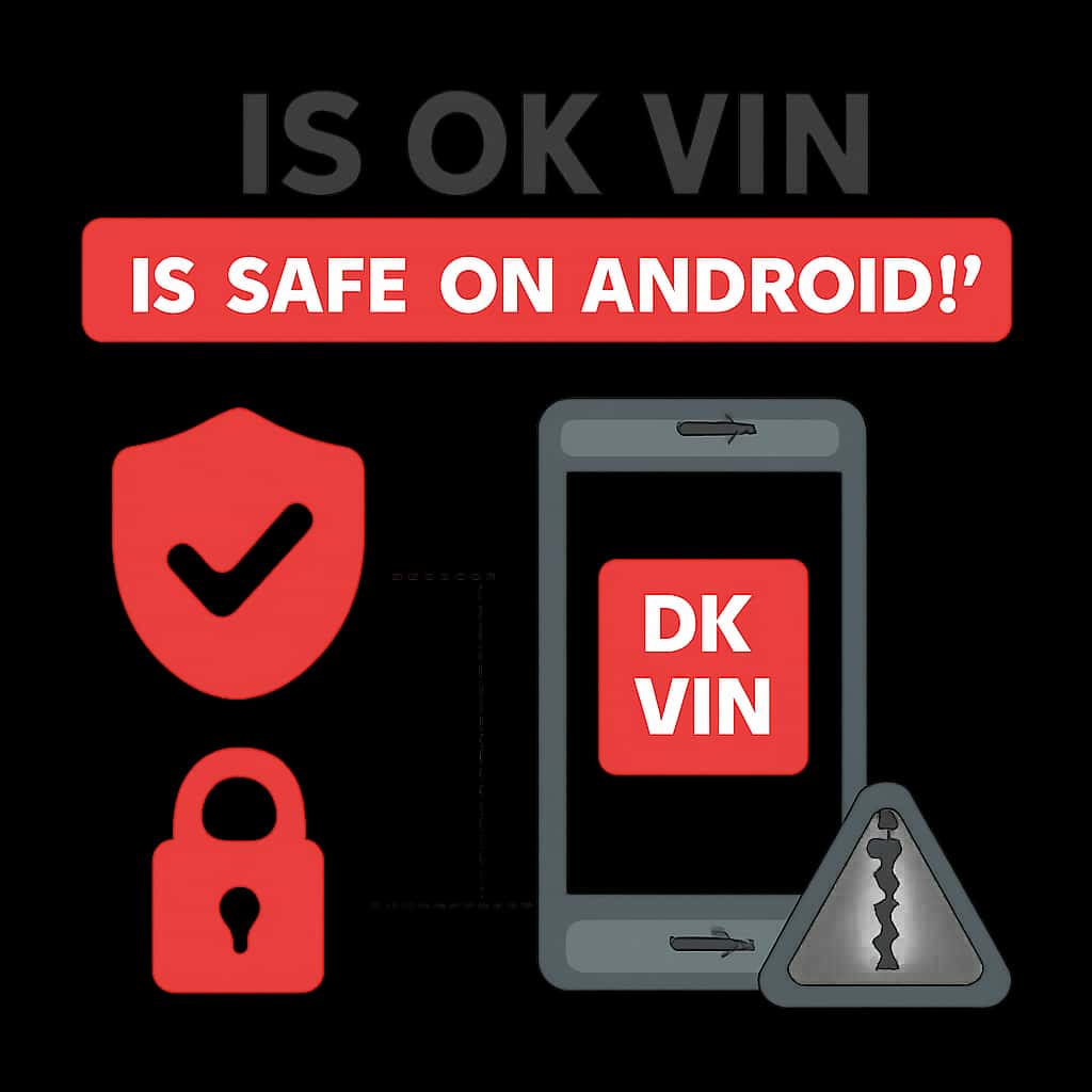 Diagram explaining the safety of Ok Vin app on Android.