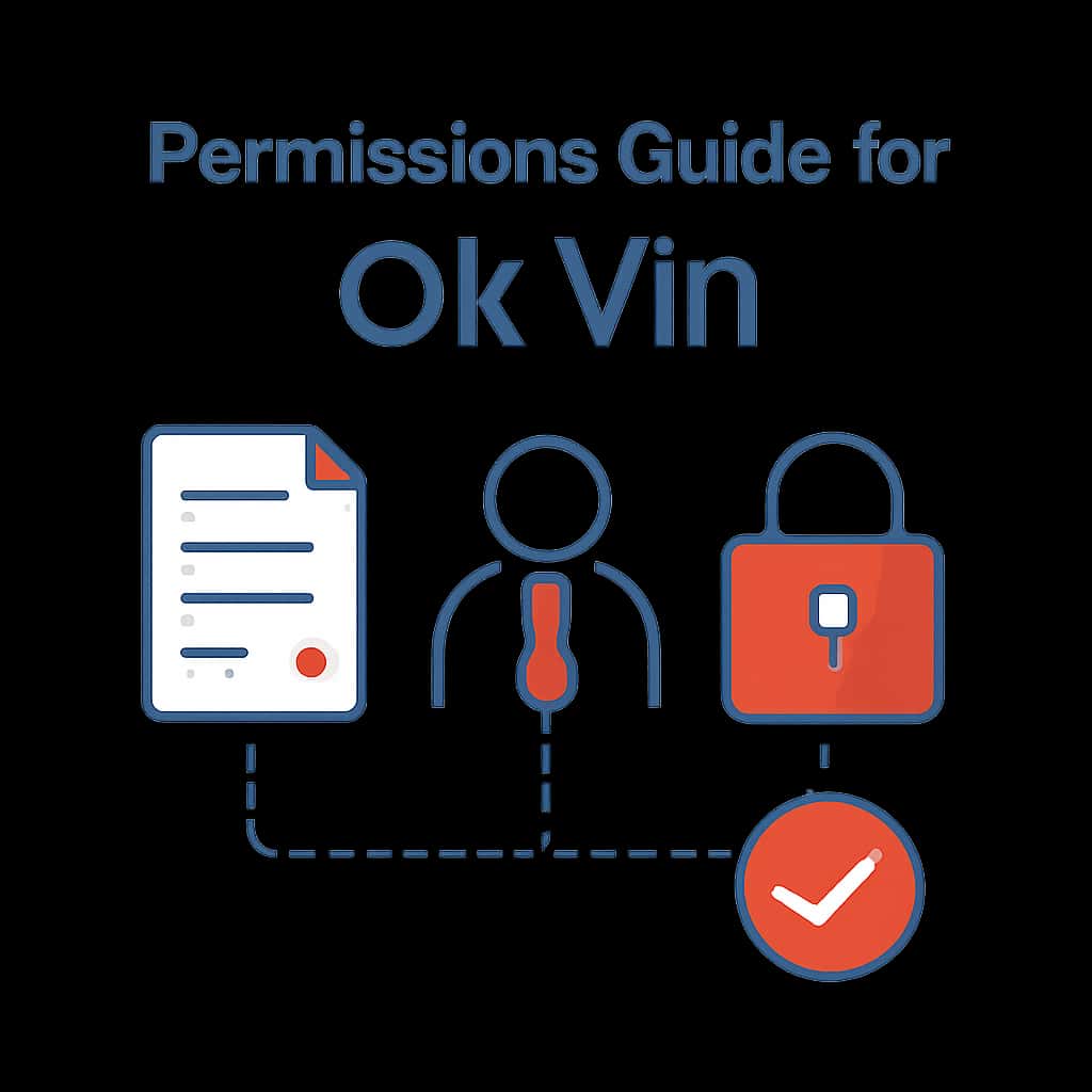 Diagram illustrating permissions required for Ok Vin.