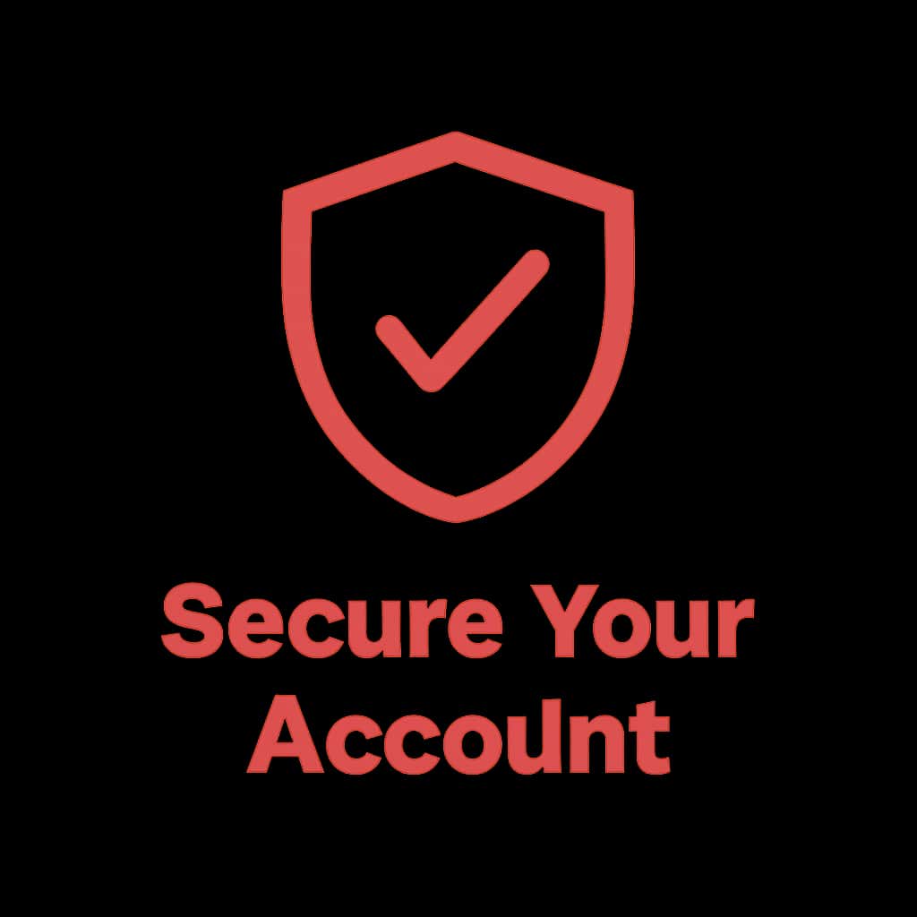 Minimal icon representing account security for Ok Vin.