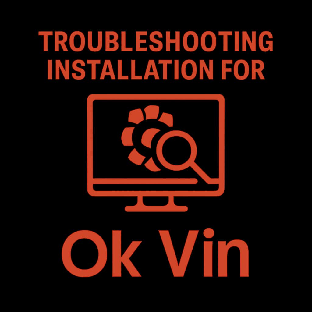 Icon representing Troubleshooting Installation for Ok Vin.