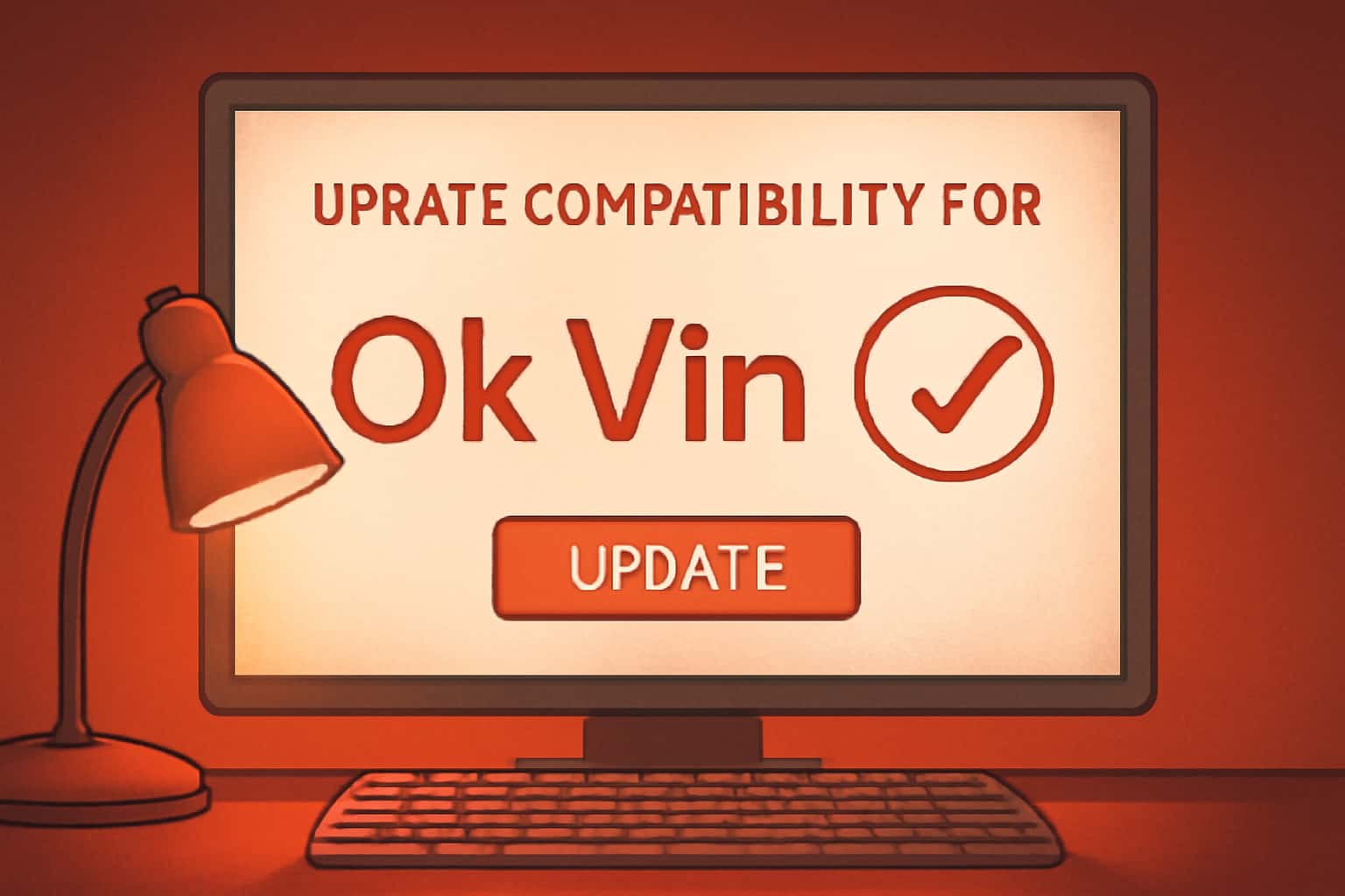 An informative scene depicting Update Compatibility for Ok Vin.