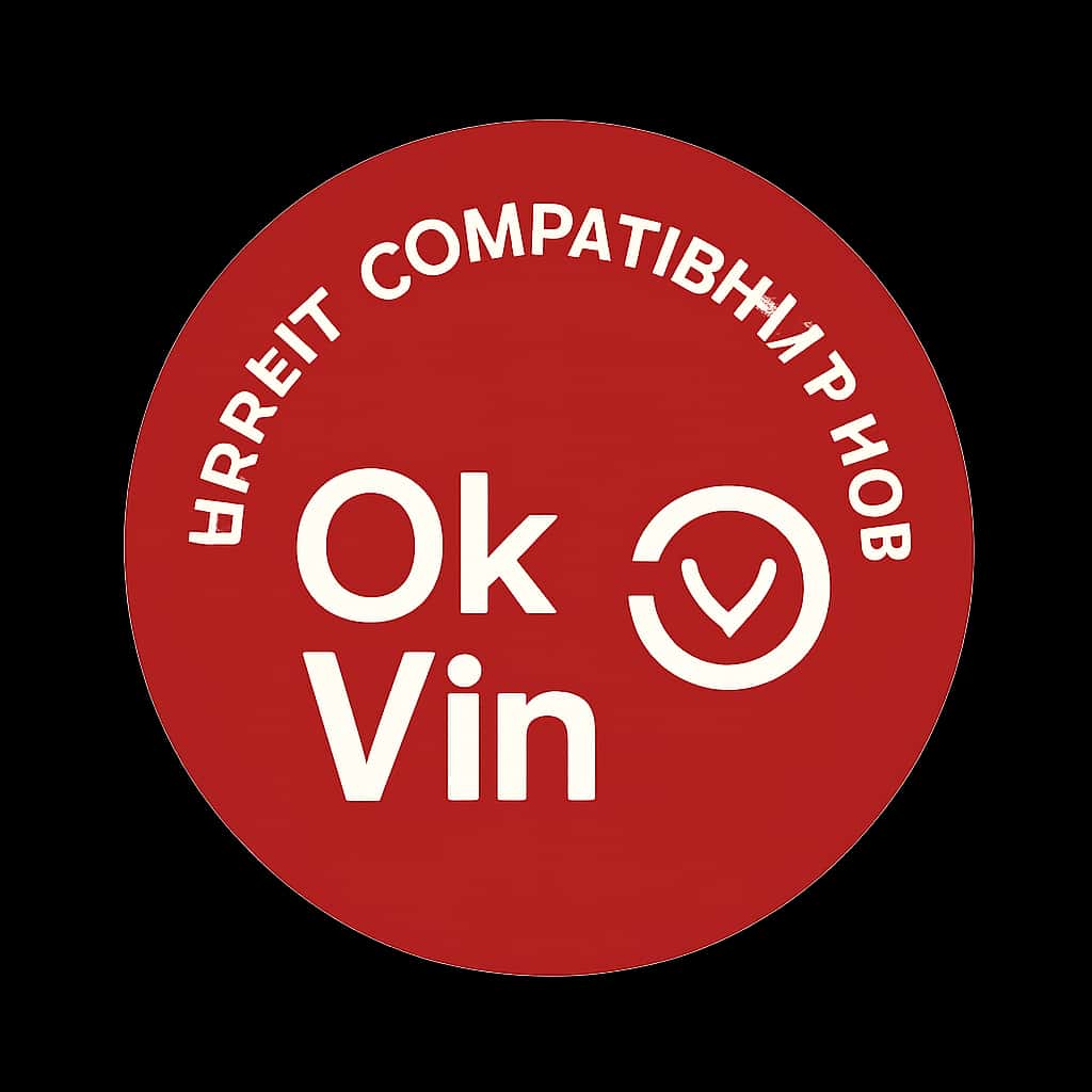 A badge representing Update Compatibility for Ok Vin.