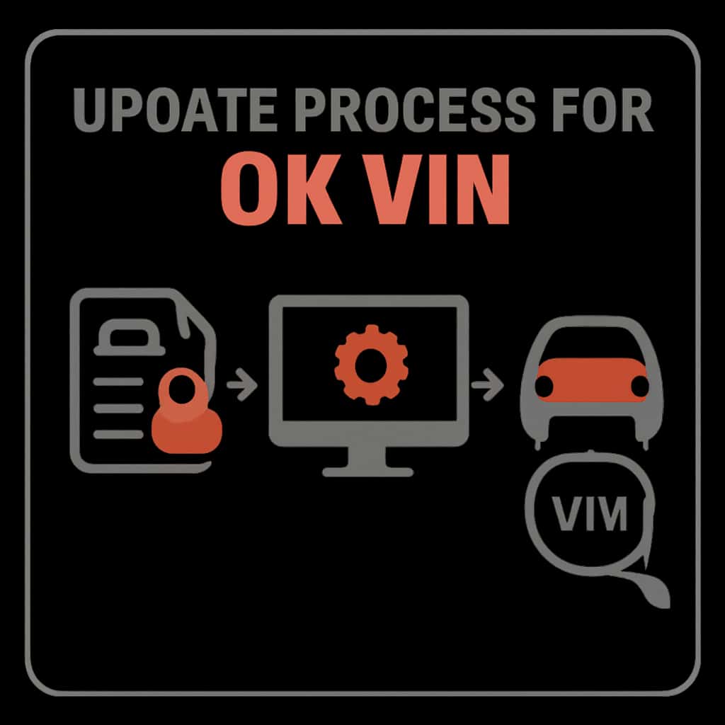 Diagram illustrating the update process for the Ok Vin app.